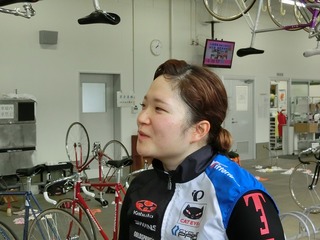 「落車があったんで」と、2着も浮かない顔の田中まい選手