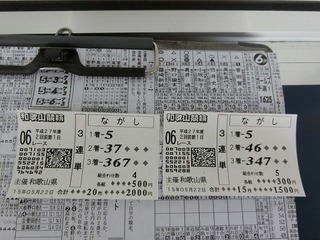 初日6R車券