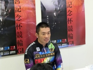優勝共同インタビューの武田選手