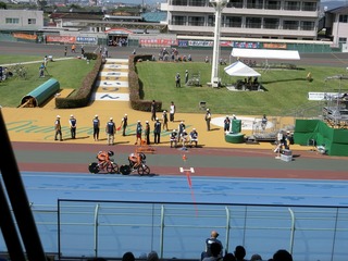男子チームスプリント決勝 和歌山県チーム 2走で逆転!