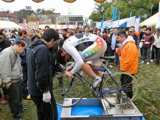小林選手のスピードチャレンジ
