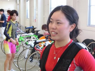 東口選手「予選で初の1着」と喜ぶ