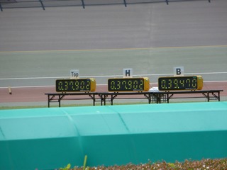 タイムは37秒902 唯一の37秒台で見事な優勝