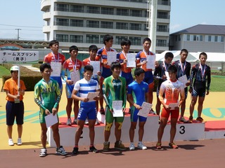 男子チームスプリント表彰式