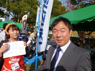 おっと! WTVの中村隆之アナも取材で来場
