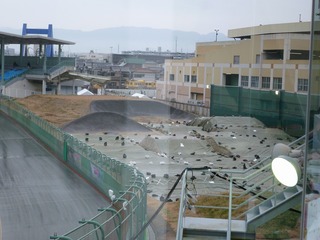 バックスタンド跡のBMXコース