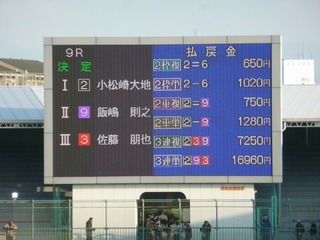 またもや3着抜けですゎ…