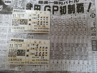11R競輪GP 車券そのA